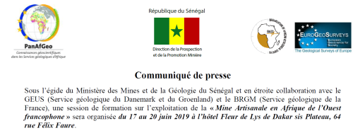 Media Release | Training session on the artisanal and small scale mining in West Africa